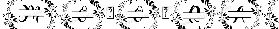 MONOGRAM W字体转换